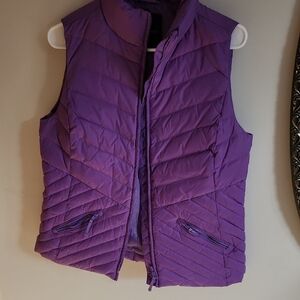 Talbots Purple Quilted Vest